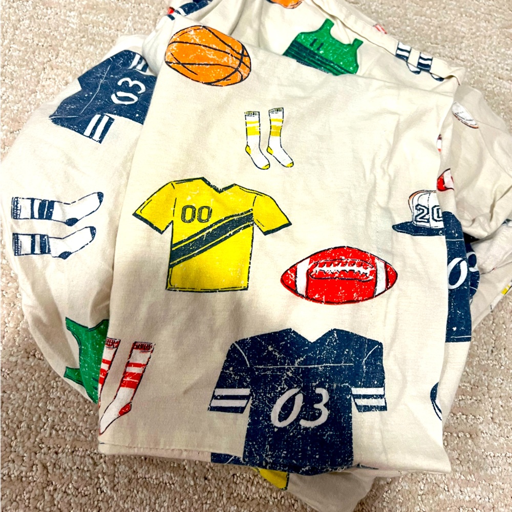 Crate and Kids (Land of Nod) Sports Toddler Sheet Set